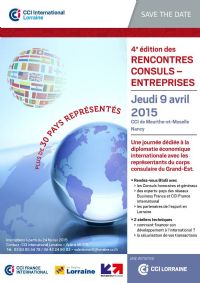 4ème édition des rencontres Consul Entreprises. Le jeudi 9 avril 2015 à Nancy. Meurthe-et-Moselle. 